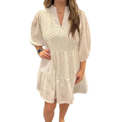 Shop Smith & Quinn Tory Dress In White Eyelet In Beige