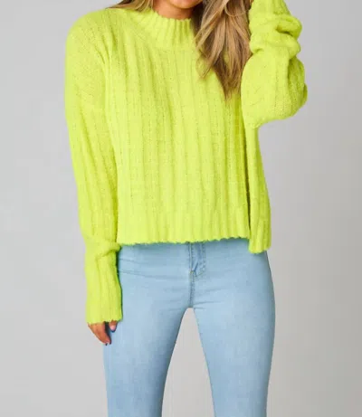 Shop Buddylove Hadley Sweater In Citrus In Green