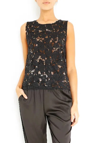 Shop Loyd/ford Lace Shell In Black In Brown