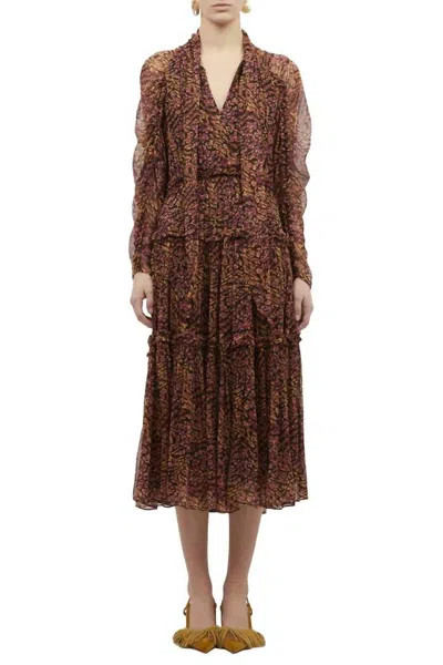 Shop Ulla Johnson Idalia Dress In Multi In Brown