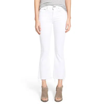 Shop Rag & Bone Women Crop Flare Jeans In Bright White