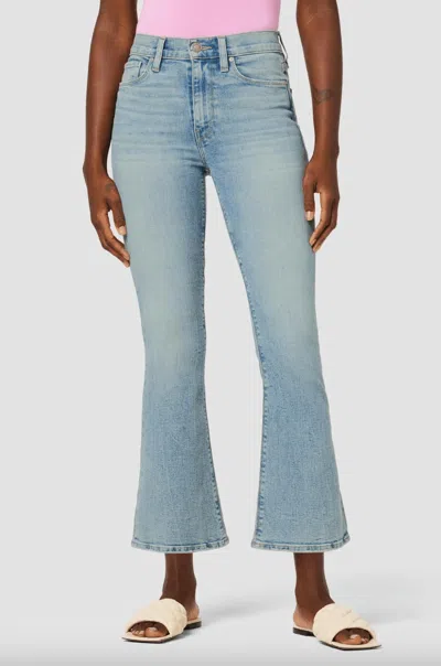 Shop Hudson Barbara High Rise Crop Jeans In Light Indigo Prism In Blue