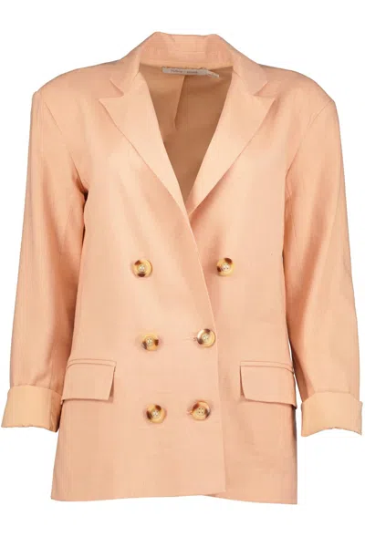 Shop Bishop + Young Good Vibrations Summer Blazer In Lotus In Pink