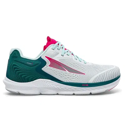 Shop Altra Women's Torin 5 Athletic Shoes - B/medium Width In Deep Teal/pink In Blue