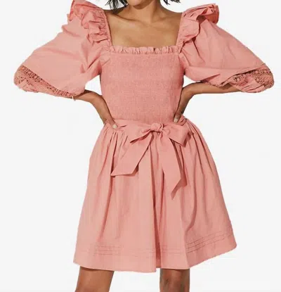 Shop Cleobella Cassia Mini Dress In Rose In Pink