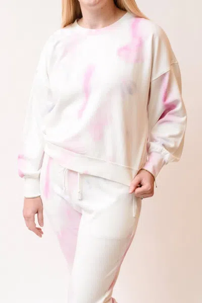 Shop Paige Lisbet Sweatshirt In Multi In White