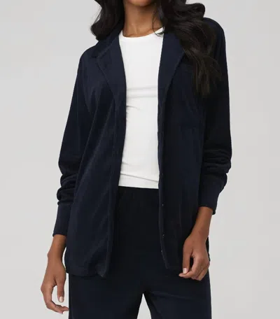 Shop Araminta James Harlow Terry Shirt In Midnight In Blue