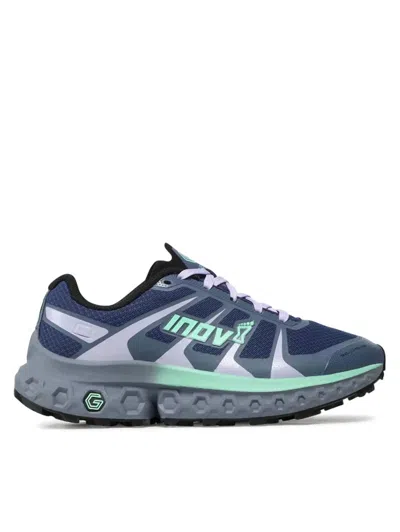 Shop Inov-8 Women's Trailfly Ultra G 300 Max Trail Shoes In Navy/mint In Grey