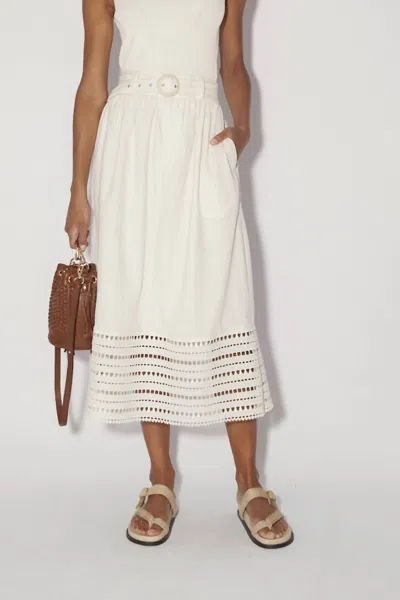 Shop Magali Pascal Mersej Skirt In Ivory In White