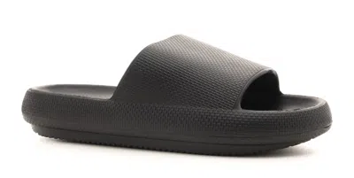 Shop Corkys Footwear Women's Parasail Slide Sandal In Black In Grey