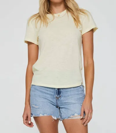 Shop Another Love Yvet Side Vent Top In Lemon Curd In Yellow
