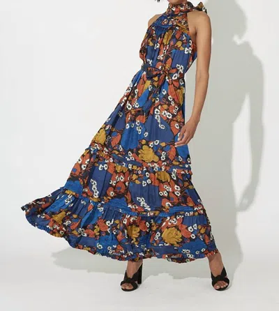 Shop Cleobella Camille Maxi Dress In Blue In Multi
