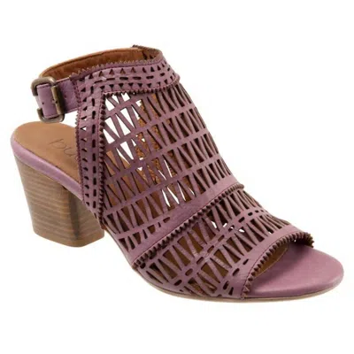 Shop Bueno Women's Candice Leather Heel In Mauve In Purple