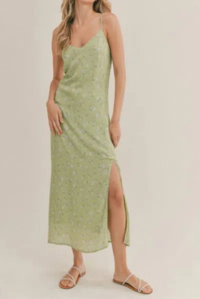 Shop Sadie & Sage California Girl Midi Dress In Sage In Green