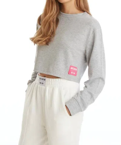 Shop Juicy Couture Boxy Pullover In Powder Heather In Pink