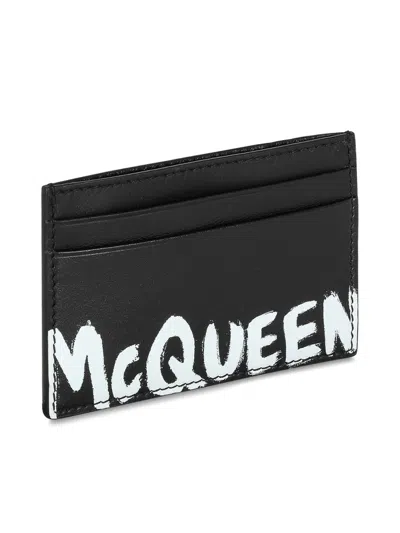 Shop Mcqueen Credit Card Case In Black