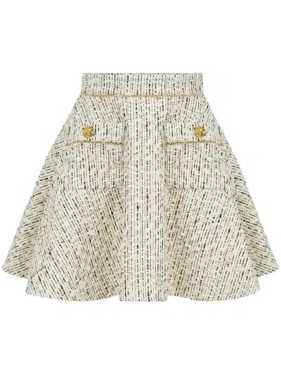 Shop Nina Ricci Skirt In M Beige Clair