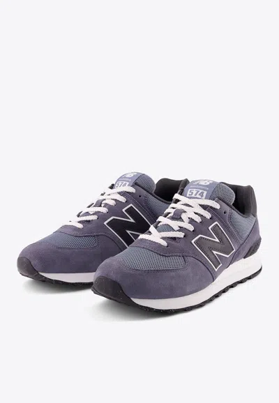 New Balance 574 Low-top Sneakers In Dark Arctic Grey With Phantom In Gray