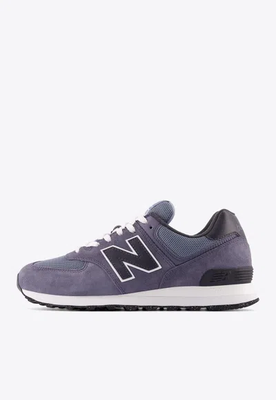 New Balance 574 Low-top Sneakers In Dark Arctic Grey With Phantom In Gray