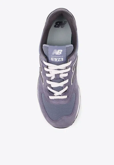 New Balance 574 Low-top Sneakers In Dark Arctic Grey With Phantom In Gray