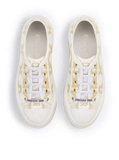 Shop Dior Christian  Women Walk`n` Platform Sneaker –  Or In White