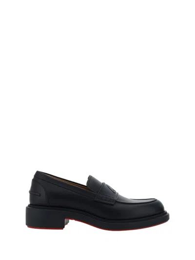 Shop Christian Louboutin Men Urbino Loafers In Black