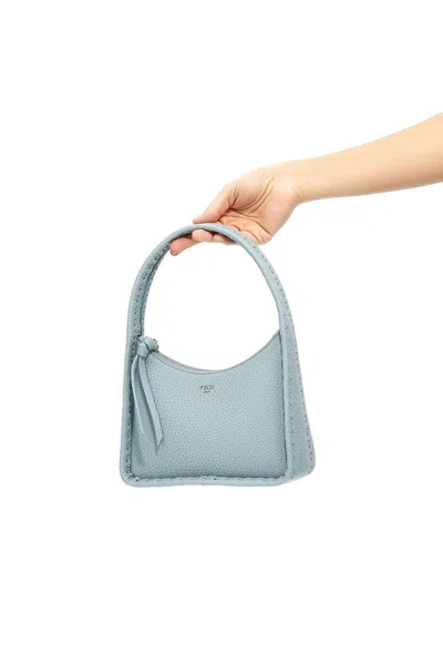 Shop Fendi Women 'mini Fendessence' Handbag In Blue