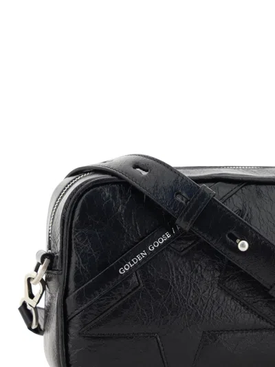 Shop Golden Goose Women Star Shoulder Bag In Black