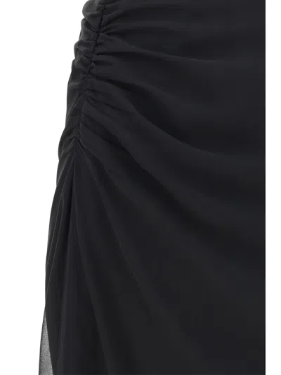 Shop Prada Women Midi Skirt In Black