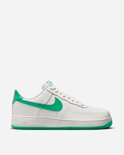 Shop Nike Air Force 1  07 Premium Sneakers Platinum Tint / Stadium Green In Multicolor
