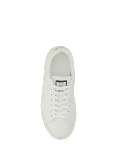 Shop Versace Women Sneakers In White