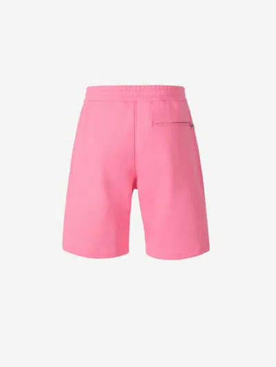 Shop Alexander Mcqueen Tonal Logo Bermuda Shorts In Pink