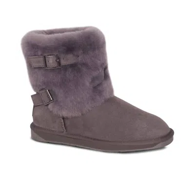 Cloud Nine Women's Two Buckle Boots In Gray In Purple