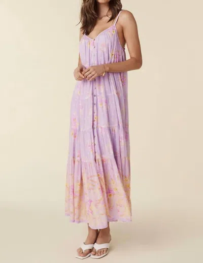Shop Spell Lei Lei Strappy Maxi Dress In Lavender Floral In Purple