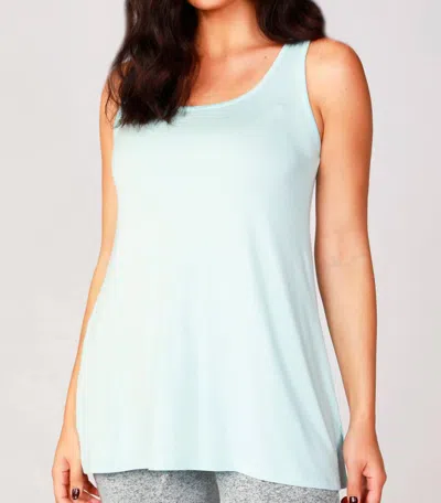Shop French Kyss Tunic Tank In Mist In Blue