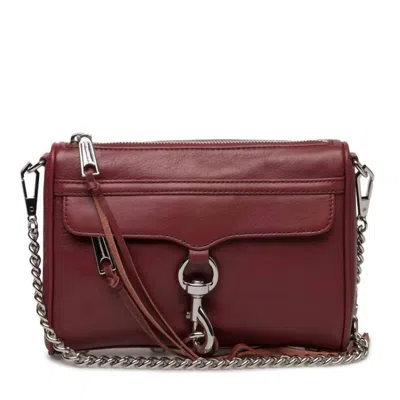 Shop Rebecca Minkoff Mini Mac Shoulder Bag In Tawny Port In Red