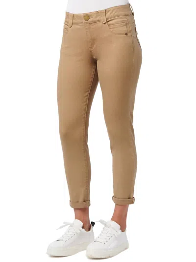 Shop Democracy Women's Ankle Skimmer Pants In Peanut Butter In Brown
