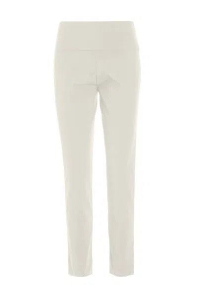 Shop Bitte Kai Rand Magic Stretch Trousers With Slits A Length In Ivory In White