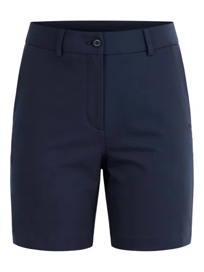 Shop J. Lindeberg Women's Gwen Long Golf Shorts In Jl Navy In Blue
