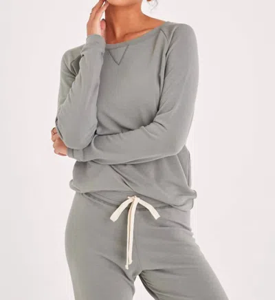 Shop Project Social T Champlain Long Sleeve Top In Dried Sage In Grey