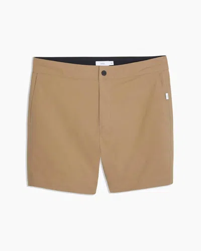 Shop Onia Men 6" Traveler Shorts In Sepia In Brown
