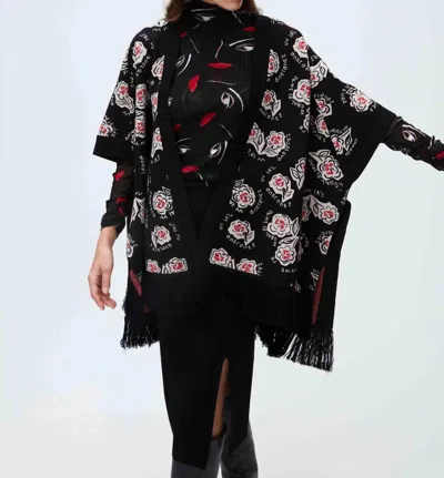 Shop Diane Von Furstenberg Cardigan In Black Multi