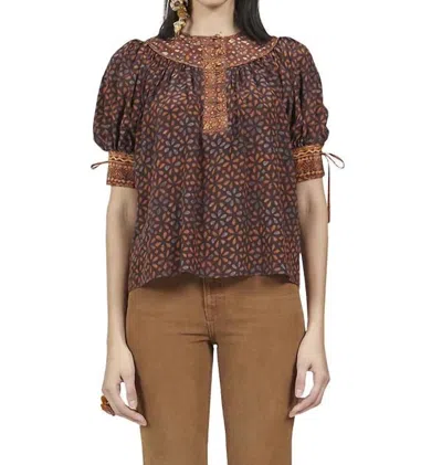 Shop Ulla Johnson Dina Top In Agate In Red