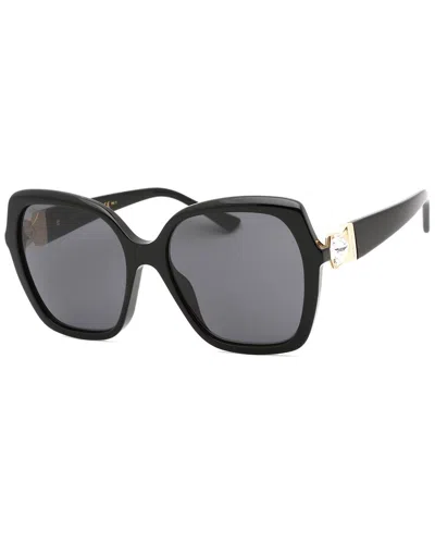 Shop Jimmy Choo Women's Manon/g/s 57mm Sunglasses In Black