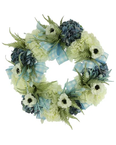 Shop Creative Displays 27 Spring Wreath In Blue