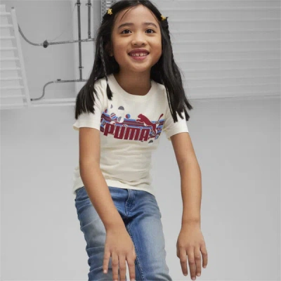 Shop Puma Ess+ Summer Camp Little Kids' T-shirt In Sugared Almond
