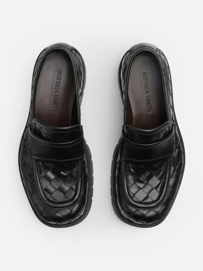 Shop Bottega Veneta Loavers Shoes In Black