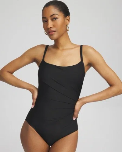 Shop Chico's Miraclesuit Rock Solid Starr Swimsuit In Black Size 16 |