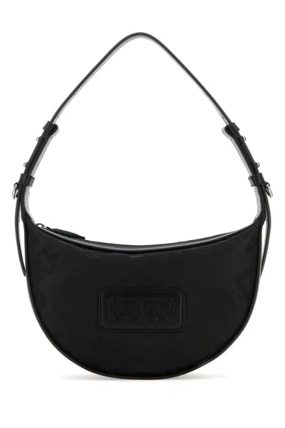 Shop Kenzo 18 Small Hobo Bag In Black