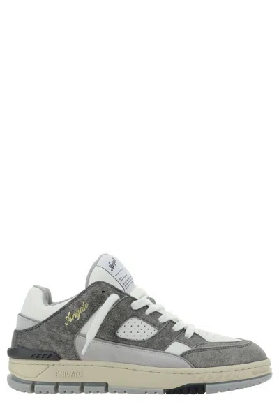 Shop Axel Arigato Area Lo Panelled Lace In Grey